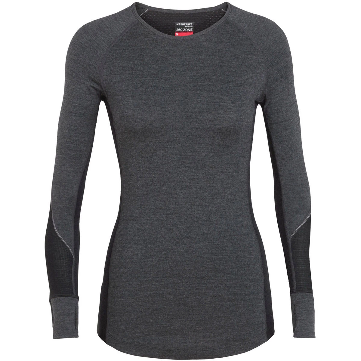 Icebreaker Women's BodyfitZone Merino 260 Zone Long Sleeve Crewe Thermal Top