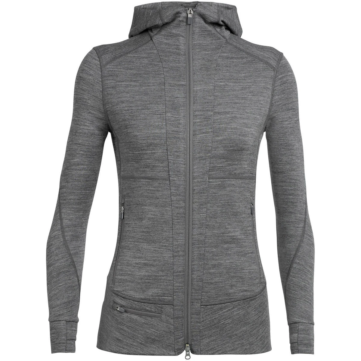 Icebreaker Women's Merino Quantum II Long Sleeve Zip Hood Jacket