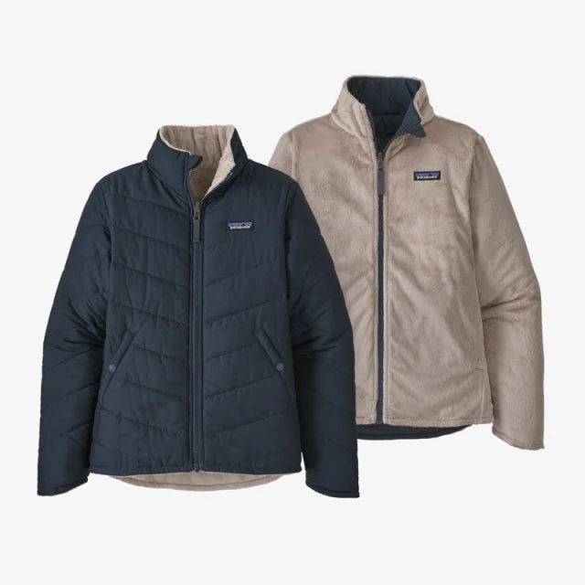 Patagonia Girls' Reversible Snow Flower Jacket - Image 2