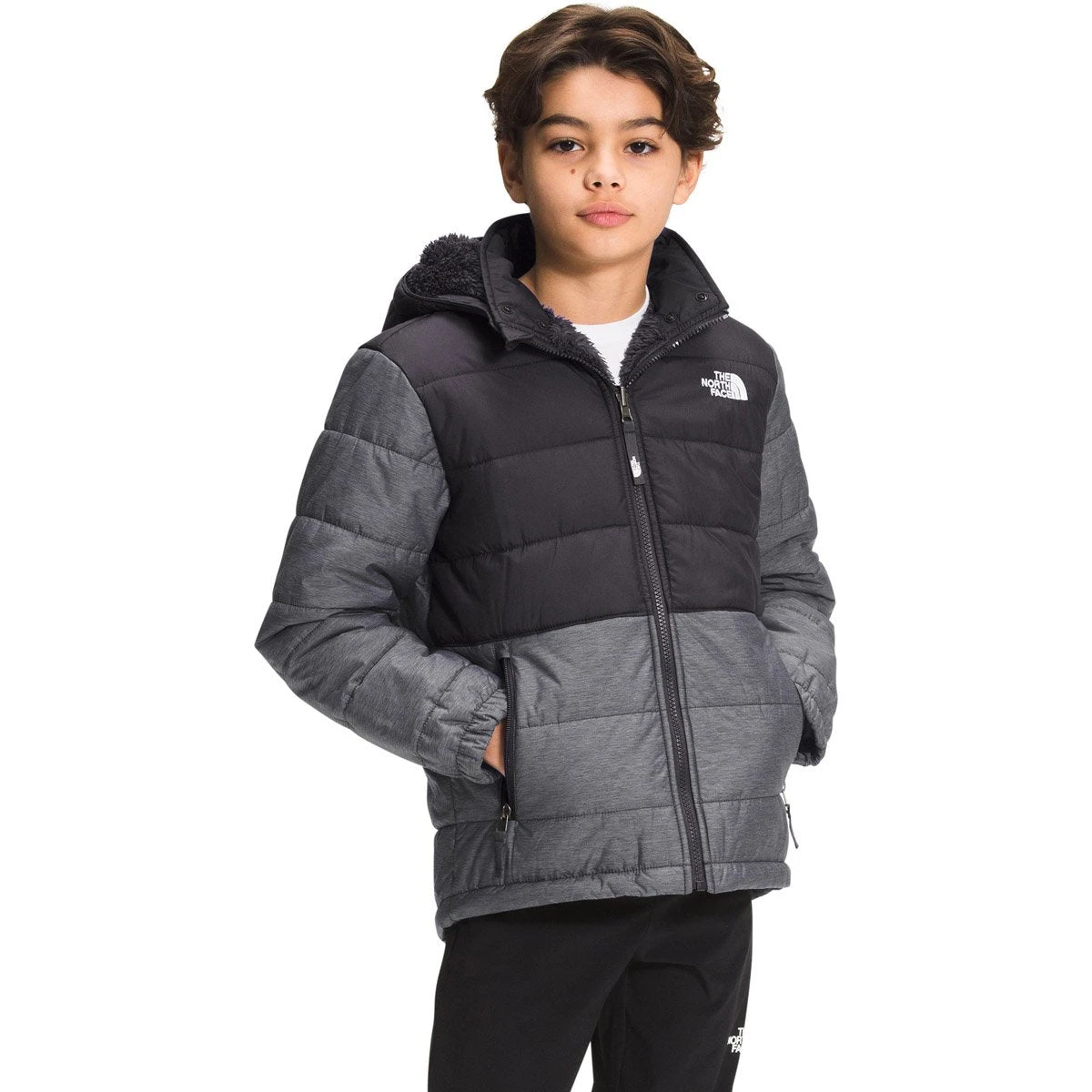 The North Face Boys' Reversible Mount Chimbo Full Zip Hooded Jacket - Image 4
