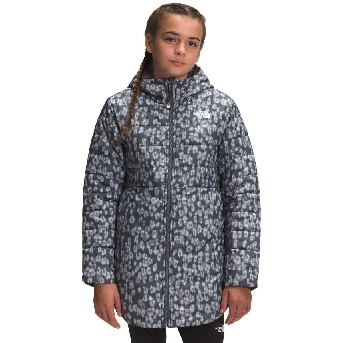 The North Face Girls' Printed Reversible Mossbud Swirl Parka