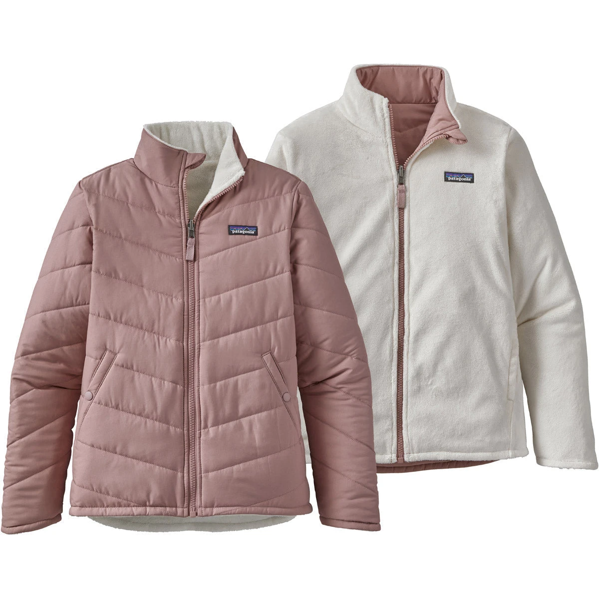 Patagonia Girls' Reversible Snow Flower Jacket - Image 4