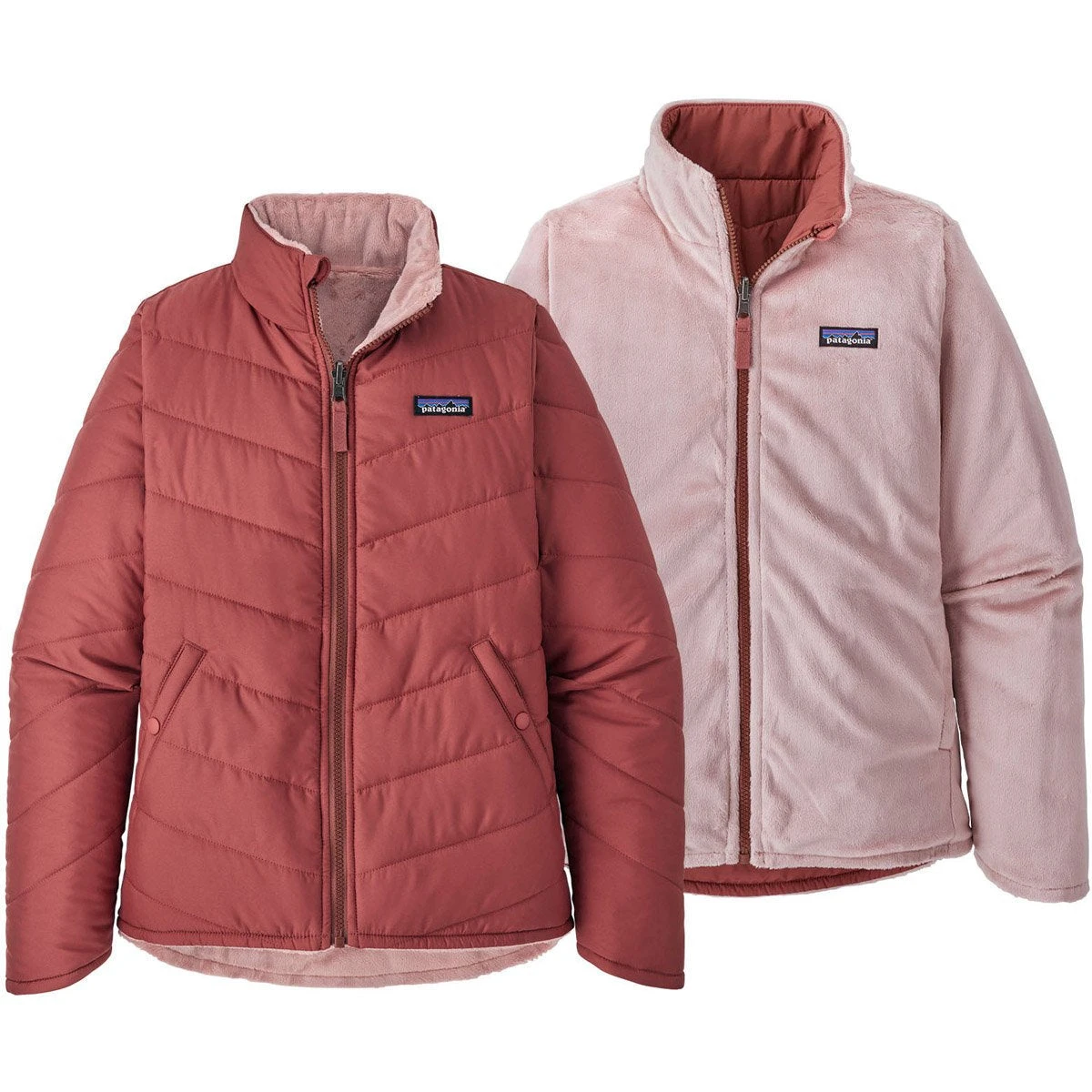 Patagonia Girls' Reversible Snow Flower Jacket - Image 6