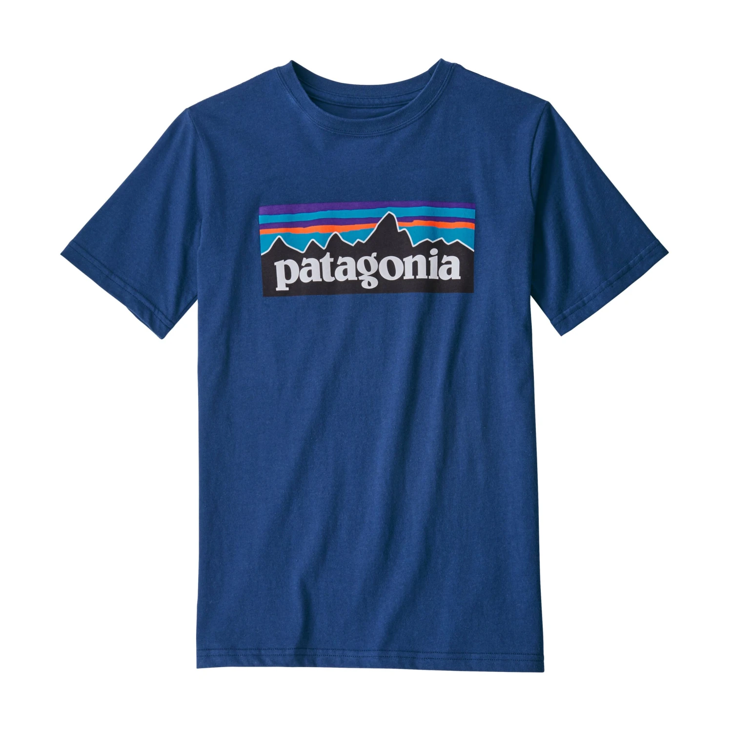 Patagonia Boys' P-6 Logo Organic Cotton T-Shirt - Image 4