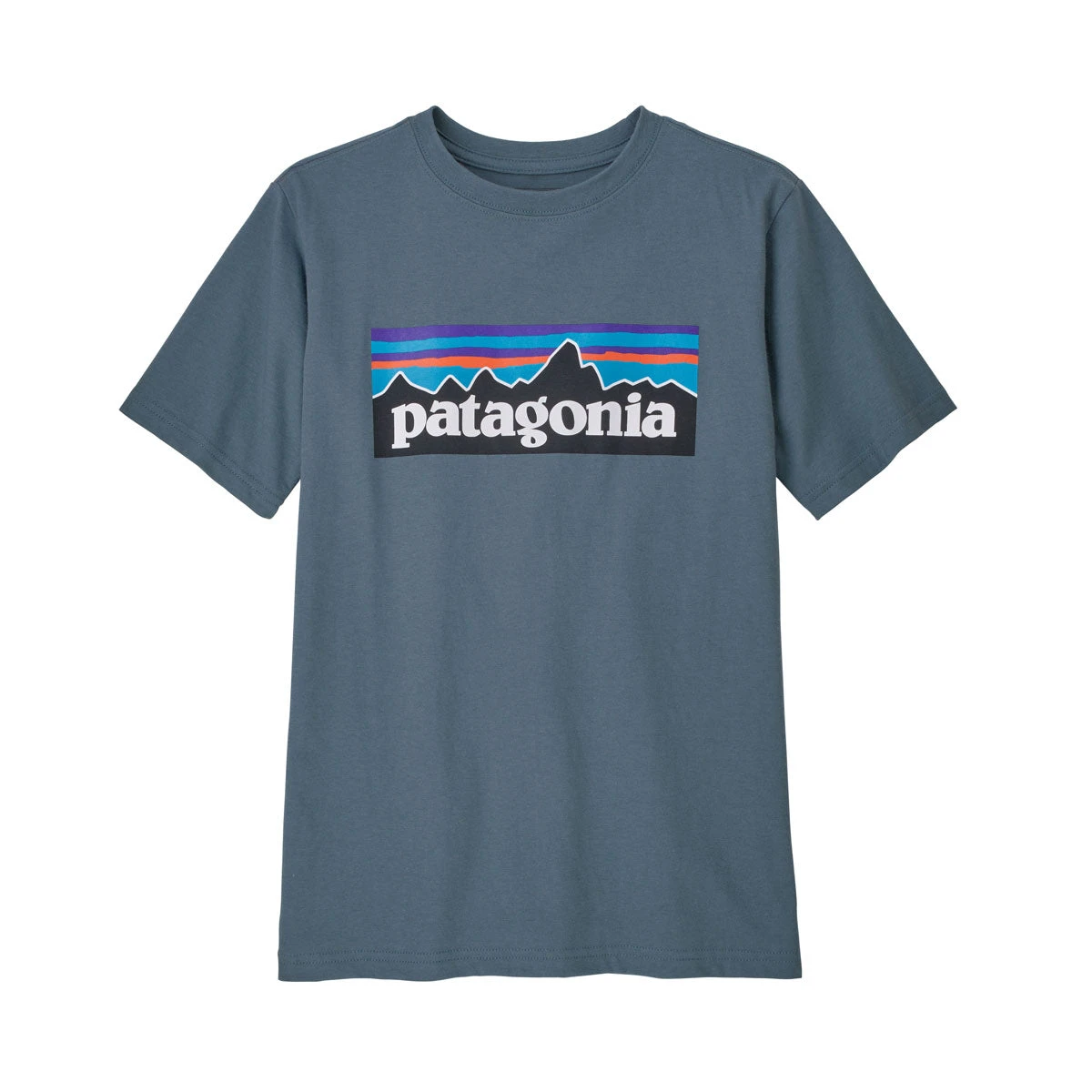 Patagonia Boys' P-6 Logo Organic Cotton T-Shirt - Image 3